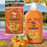 Dầu gội xả Shikioriori Kakishibu chiết xuất quả hồng dạng gói và chai 600ml x 16 chai nhập khẩu Nhật Bản