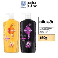 Dầu Gội Xả Sunsilk 650g mềm mượt sạch gàu mới