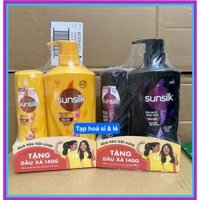 Dầu gội / xả sunsilk vàng, đen 650g tặng chai xả nhỏ hoặc gội nhỏ hoặc khăn tuỳ đợt nhập hàng