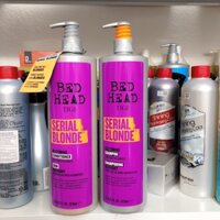 Dầu gội xả Tigi tím cho tóc nhuộm tông lạnh Tigi Bed Head Dumb Blonde 970mlx2 ( Chính Hãng )