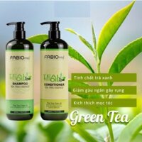 Dầu Gội Xả Tinh Chất Trà Xanh FABIO Tea Tree Essence Sạch Gàu Ngăn Gãy Rụng Phục Hồi Tóc Hư Tổn