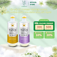Dầu Gội xả Topbest Protein & Collagen 1000ml Dưỡng Tóc Mềm Mượt Phục Hồi Tóc Hư Tổn