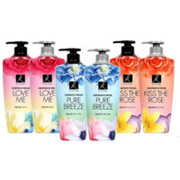 Dầu gội/kem xả Elastine hương nước hoa Pure Breeze/Kiss The Rose/Love Me 600ml