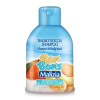 Dầu gội/tắm Malizia Bon Bons hương quýt và kẹo bông Cao cấp Italy 500ml [bonus]