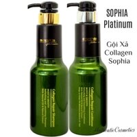 DẦU GỘI/XẢ COLLAGEN PHỤC HỒI TÓC (Sophia Platinum Collagen Repair Shampoo/Conditioner