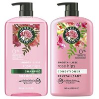 Dầu gội/xả Herbal Essences Shampoo and Conditioner, Vitamin E Rose Hips and Jojoba Extract Smooth Collection 865ml (Mỹ)