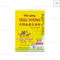 Dầu Gừng Thái Dương hỗ trợ giảm đau đầu, đau lưng, đau vai gáy chai 24ml