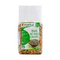 Đậu Hà Lan Xanh Và Vàng Tách Đôi Hữu Cơ Markal 500gr – Organic Green Peas & Yellow Peas