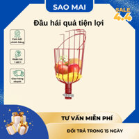 Đầu hái quả nhựa , sắt sơn chống gỉ siêu tiện lợi  và cây móc quần áo móc j cũng được :)))