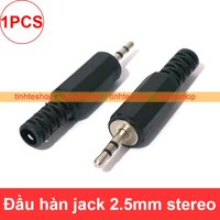 Đầu hàn jack cắm audio 2.5mm stereo vỏ nhựa OD-5mm (1 chiếc)