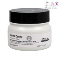 Dầu hấp thải độc kim loại, phục hồi hư tổn cho tóc L'oreal Metal Detox Mask 250ml - TN