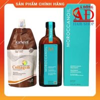 DẦU HẤP Ủ TÓC KARSEELL COLLAGEN 100ML  TINH DẦU DƯỠNG MOROCCANOIL TREATMENT CHÍNH HÃNG ISRAEL PHỤC HỒI TÓC HƯ TỔN - TÚI 100ml  Tinh dầu 200ml