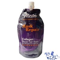 Dầu hấp ủ tóc siêu mềm mượt tóc túi Muster Collagen Repair Mask 500ml [ New 2024 ]