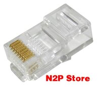 Đầu hạt bấm mạng RJ45 UTP Dintek CAT 6E (100 đầu/ 1 bịch)