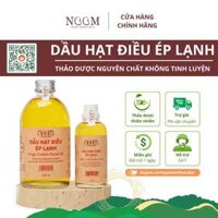 Dầu hạt điều ép lạnh Noom nguyên chất 100% từ nhân hạt điều để ăn dặm, bổ sung vitamin và Omega 369