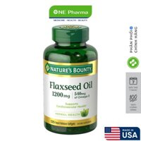Dầu hạt lanh Flaxseed Oil 1200mg 540mg Omega-3 Nature’s Bounty 125 viên