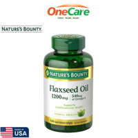Dầu hạt lanh Flaxseed Oil 1200mg 540mg Omega-3 Nature’s Bounty 125 viên
