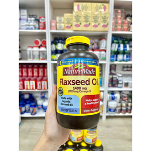 Dầu hạt lanh Nature Made Flaxseed oil Omega 3-6-9 của Mỹ - 1400 mg