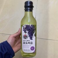 Dầu Hạt Nho Grapeseed Oil Beksul Hàn Quốc Chai 500ML / CJ) 포도씨유 500ML