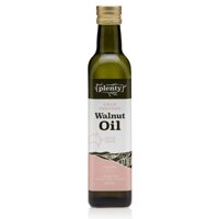 Dầu Hạt Óc Chó Nguyên Chất Ép Lạnh Plenty Foods - Coldpressed Walnut Oil - Chai 350ml