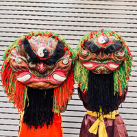 Đầu Hẩu ,Đầu lân sư tử trang trí decor siêu chất