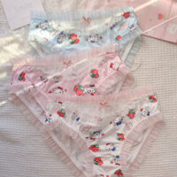 Dâu hellokitty Mèo Ngọt Ngào Cô Gái Màu Hồng Dễ Thương Quần Lót Hoạt Hình Quần Đùi