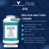 Dầu Hoa Anh Thảo THE VITAMIN SHOPPE Evening Primrose Oil 1300MG 120 viên