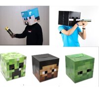 Đầu hóa trang Nhân vật Minecraft đồ chơi cực ngầu