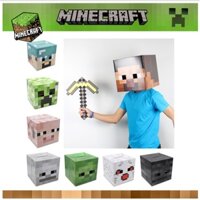 Đầu hóa trang Nhân vật Minecraft đồ chơi cực ngầu