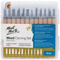 [ĐẬU HÓI]-Bộ Dao chạm khắc gỗ Wood Carving Mont Marte 12pc