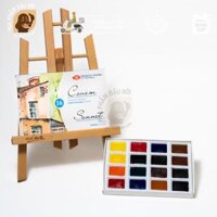 [ĐẬU HÓI]-Màu nước Sonnet set 16 màu-Hộp nhựa