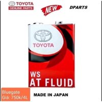DẦU HỘP SỐ  TOYOTA - LEXUS ATF/WS (CAN 4L) CHÍNH HÃNG NK NHẬT BẢN