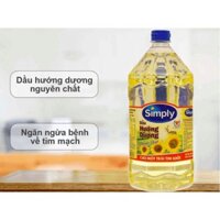 Dầu Hướng Dương Simply chai 2 Lít