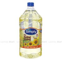 Dầu Hướng Dương Simply Nguyên chất 100% Chai 2L