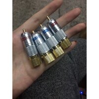 Đầu Jack AV RCA NBS BO mạ vàng cao cấp ( 1 Cặp )