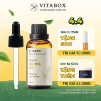 Dầu Jojoba hữu cơ ép lạnh VITABOX 100% thiên nhiên nguyên chất - Pure Organic Carrier Oil