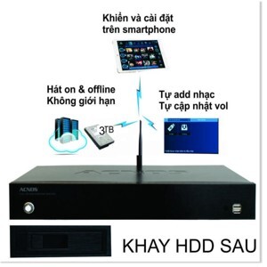 Đầu karaoke Acnos SK9108S - bao gồm ổ cứng 2T