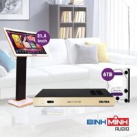 Đầu Karaoke Okara M10 6TB + Màn Hình Cảm Ứng Okara 21,5 Inch