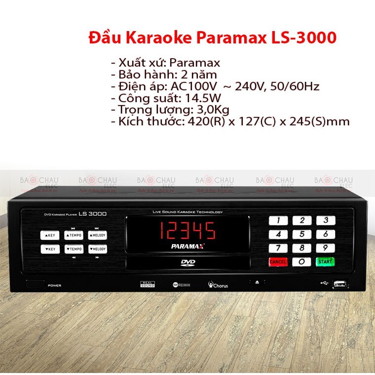 Đầu Karaoke Paramax LS3000