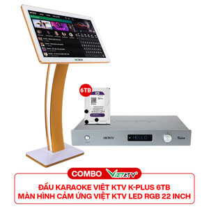 Đầu Karaoke Việt KTV HD Plus 6TB + Màn hình 22 Inch