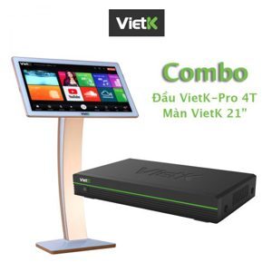 Đầu Karaoke Việt KTV HD PRO 4TB + Màn hình 21