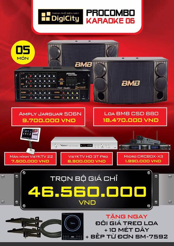 Đầu Karaoke Việt KTV HDPro 6TB và Màn hình 22inch