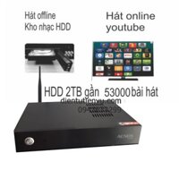 Đầu karaoke Wifi Youtube Acnos KM8 (Đen) Kèm Ổ Cứng 2T gắng trong đã chép nhạc