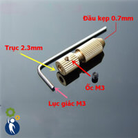 Đầu Kẹp Mũi Khoan 0.7mm Trục 2.3mm