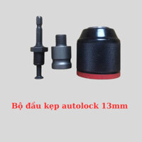 Đầu kẹp mũi khoan auto lock 13mm; chất liêu hợp kim cao cấp. Dùng cho máy chuyên vít hoặc bulong