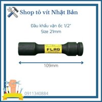 Đầu khẩu vặn ốc 1/2" size 21mm Flagtool Nhật Bản - Bộ đầu khẩu - Khẩu tuýp - Tuýp mở ốc bánh xe - Khẩu mở siết ốc