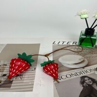 Dâu Khóa Da Thật Chính Hãng Mặt Dây Chuyền Sơn Da Bò Handmade Mặt Dây Chuyền Móc Khóa Trang Trí Túi Mặt Dây Chuyền Tùy Chỉnh