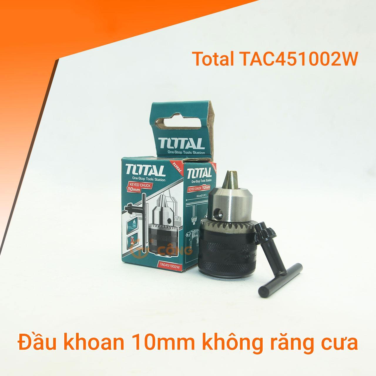 Đầu khoan 10mm TOTAL TAC451002W (không răng cưa)