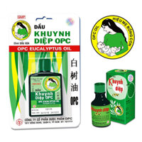 Dầu Khuynh Diệp OPC (Chai 25ml) Phòng cảm cúm, sổ mũi, nghẹt mũi, đau bụng, chóng mặt, côn trùng đốt, trặc gân, sưng.