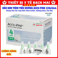Đầu Kim Bút Tiêm ACCU-FINE 32Gx4mm, Kim Tiêm Tiểu Đường Insulin Dùng Cho Các Loại Bút Tiêm